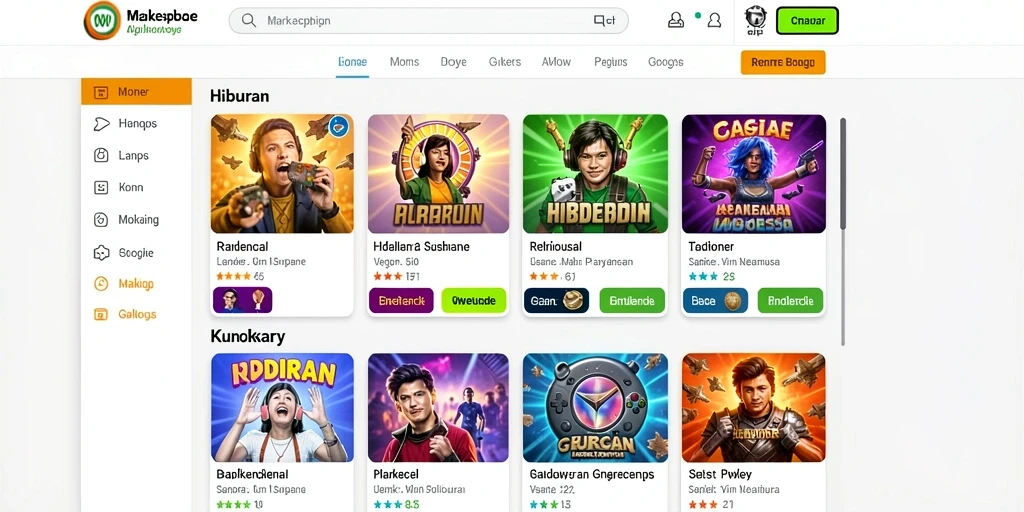 Tampilan antarmuka aplikasi LUCUBET yang modern.