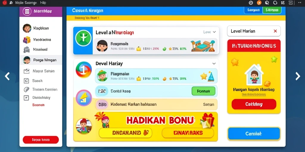 Tampilan antarmuka pengguna yang bersih dan menarik.