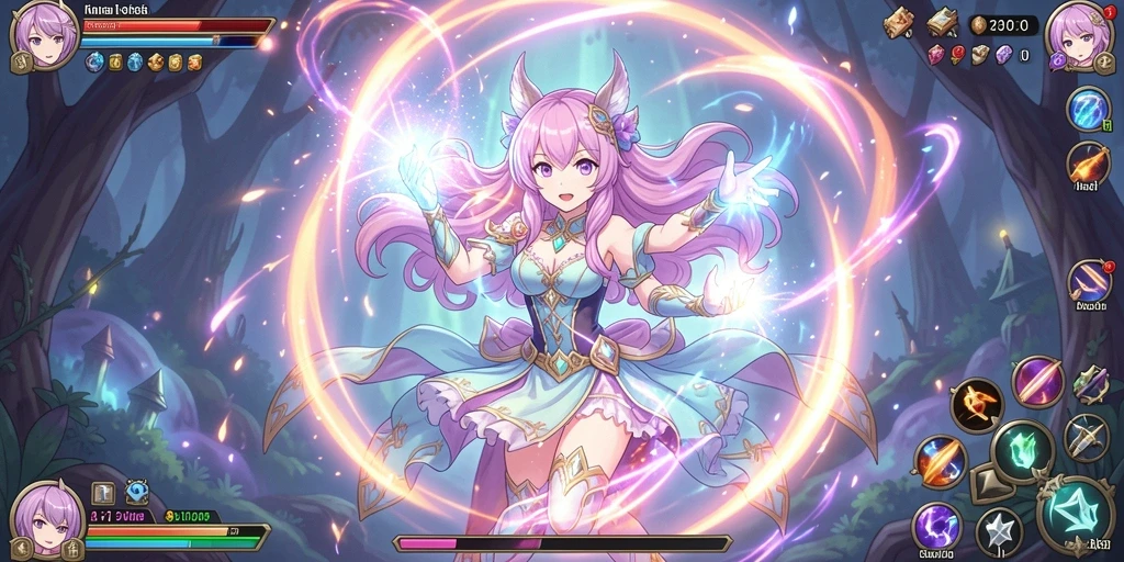 Screenshot menampilkan antarmuka utama game SVIP2.
